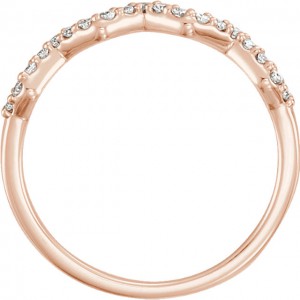 14K Rose CTW Diamond Stackable Ring-2