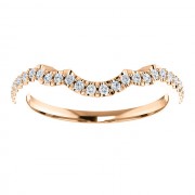 14K Rose Diamond Band-3