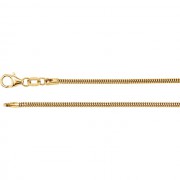 14K Yellow 1.5mm Solid Round Snake Chain