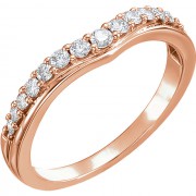 Rose Gold Diamond Band