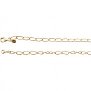 24K Yellow Vermeil Cable Chain