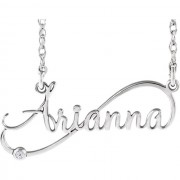 14 K White .015 Nameplate