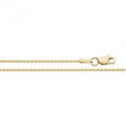 14K Rose 1mm Diamond Cut Wheat 18 Chain