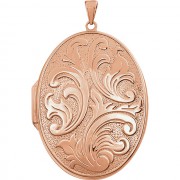 14K Rose Gold-Sterling Silver Locket