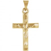 14K Yellow Crucifix Pendant