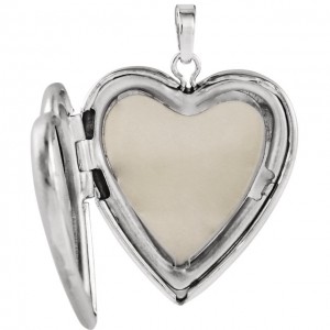 Sterling Silver Design-Engraved Heart Locket -2