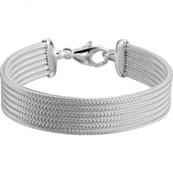 Sterling Silver Foxtail Mesh 7 Bracelet