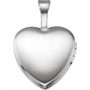 Sterling Silver Locket with Cross-2