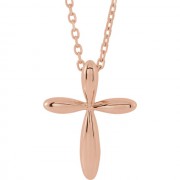 14K Rose Cross