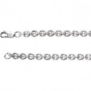 Sterling Silver 5mm Wire Cable 16 Chain