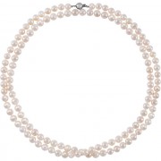 Sterling Silver Freshwater Cultured Pearl 42 Strand