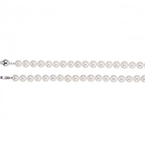 Sterling Silver Freshwater Cultured Pearl 42 Strand-2