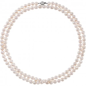 Sterling Silver Freshwater Cultured Pearl 42 Strand