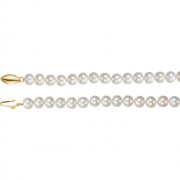 14K Yellow Freshwater Cultured Pearl 18 Necklace