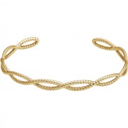 14K Yellow Rope Cuff Bracelet