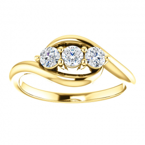 14K Yellow CTW Diamond Ring 2