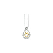 Diamond Mother Child Necklace